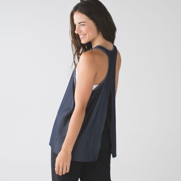 Lululemon All Tied Up Tank *Tencel, Deep Navy - Picture 1 of 9